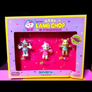 BABY LAMB CHOP Shari Lewis VTG 1993 Bend-Ems Set